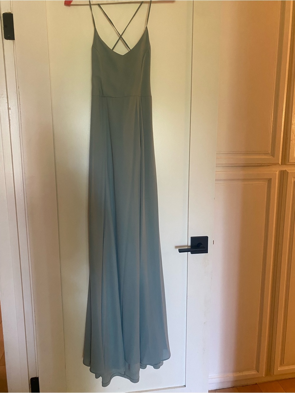 Show Me Your Mumu Godshaw Goddess Gown in Silver Sage Crisp
